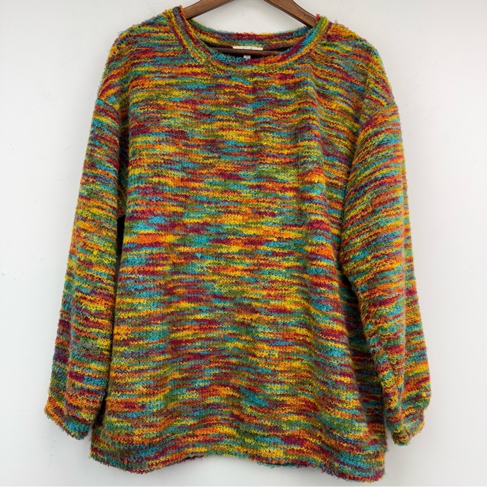 Easel size Small Women’s Multicolor Soft Fuzzy Oversized Pullover Sweater